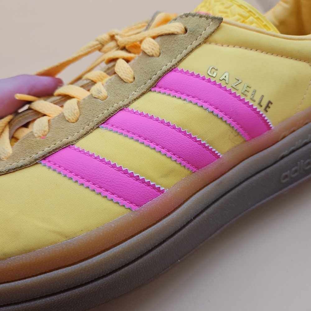 Adidas Gazelle Bold Shoes Womens Size 10 Yellow Pink Platform Sneakers IG4387 - Picture 10 of 10